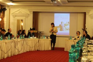 The conference and speach by Ludmila Popovici (RCTV).